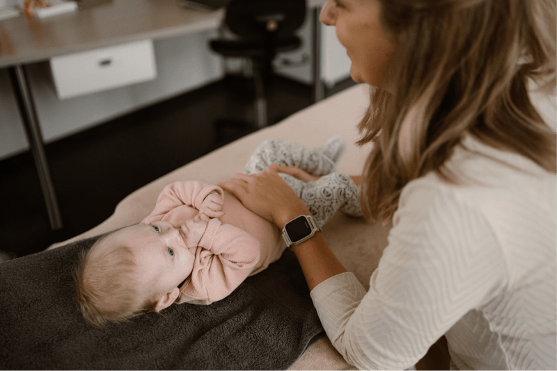 Vivo osteopathie behandeling baby